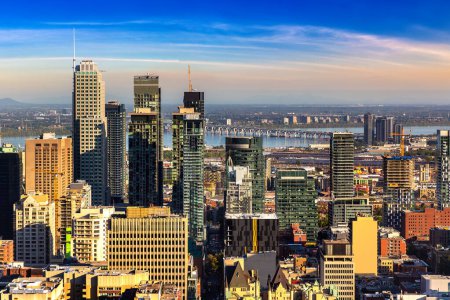 Photo for Panoramic aerial view of Montreal in a sunny day, Canada - Royalty Free Image