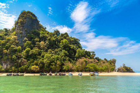 Photo for Tropical beach at Koh Phak Bia island in Krabi Province, Thailand - Royalty Free Image
