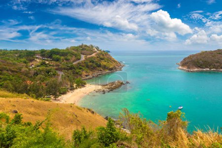 Photo for Panoramic view of  Yanui Beach at Phuket in Thailand in a summer day - Royalty Free Image