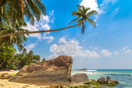 Photo for Dalawella Beach in a sunny day in Sri Lanka - Royalty Free Image
