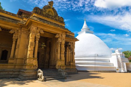 Photo for White stupa of Kelaniya Raja Maha Viharaya temple in Colombo, Sri Lanka - Royalty Free Image