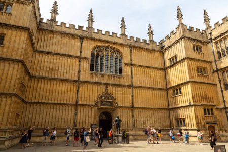 Photo for OXFORD, UK - JUNE 11, 2022: Bodleian Library - Oxford Main Science Library in Oxford in a summer day, UK - Royalty Free Image