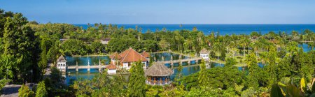 Photo for Panorama of Karangasem Taman Ujung, Water Palace on Bali, Indonesia in a sunny day - Royalty Free Image
