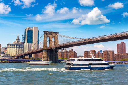 Photo for Brooklyn Bridge in New York City, NY, USA - Royalty Free Image