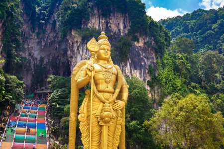 Photo for Batu cave, hinduism temple in a sunny day in Kuala Lumpur, Malaysia - Royalty Free Image