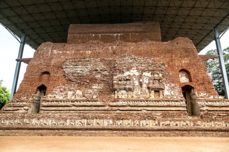 Foto de Tivanka (Thivanka) Image House in Polonnaruwa Archaeological Museum, Sri Lanka - Imagen libre de derechos