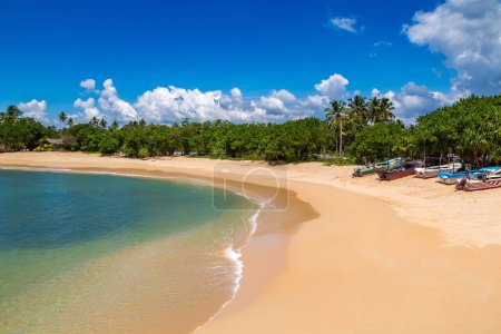 Photo for Midigama tropical Beach in a sunny day in Sri Lanka - Royalty Free Image