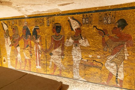 Téléchargez les photos : Tombeau du pharaon Toutankhamon dans la Vallée des Rois, Louxor, Egypte - en image libre de droit