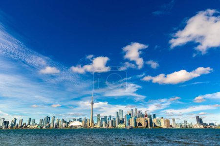 Photo for Panoramic view of Toronto cityscape  in a sunny day, Ontario, Canada - Royalty Free Image