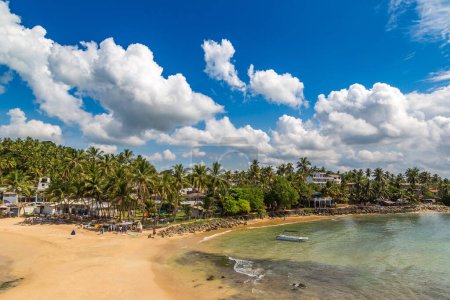 Mirissa tropischer Strand an einem sonnigen Tag in Sri Lanka