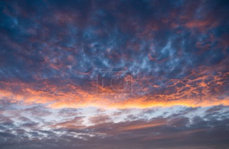 Photo for Beautiful sunset sky. Nature sky background - Royalty Free Image