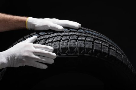 Photo for New winter tires store garage - Royalty Free Image
