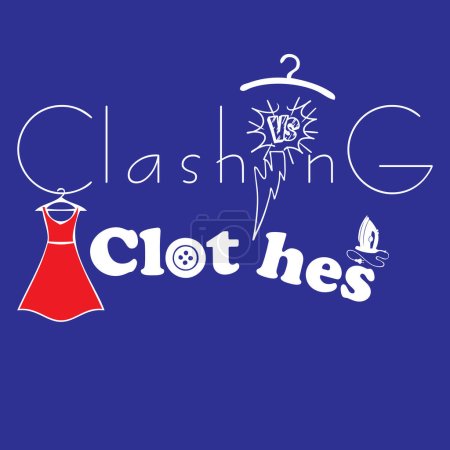 Illustration for A popular trend in fashion and clothing style - Clashing Clothes - Royalty Free Image