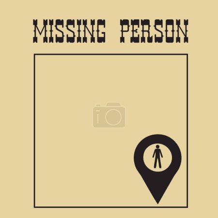 Illustration for Vector illustration related to the problems of missing people - Royalty Free Image