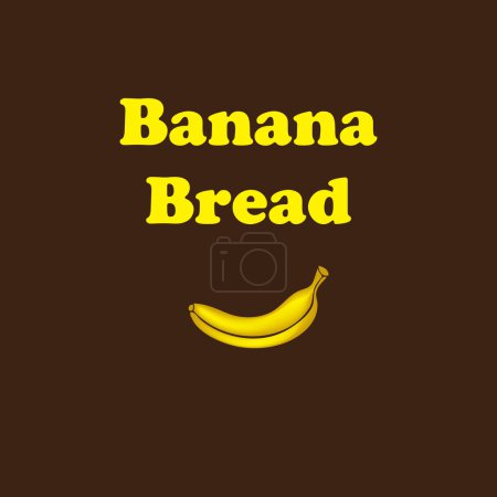Téléchargez les illustrations : Banana bread is a sweet cake made with ripe bananas as the main ingredient. - en licence libre de droit