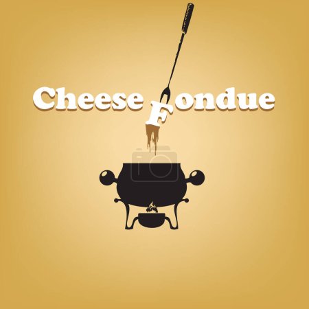 Poster für eine Leckerei, die niemanden gleichgültig lässt - Käsefondue