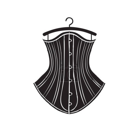Illustration for Slimming underwear on clothes hangers - Royalty Free Image