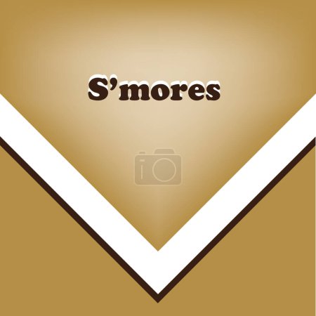 Illustration for Poster for the traditional American dessert Smore - Royalty Free Image