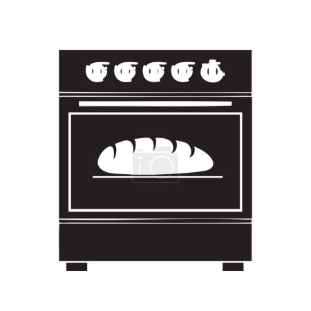 Téléchargez les illustrations : Illustration vectorielle pour la fabrication du pain maison - en licence libre de droit