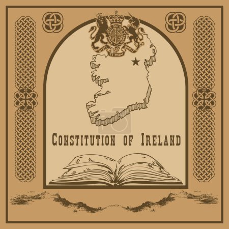 Ilustración de Ilustración vectorial del documento Constitución de Irlanda - Imagen libre de derechos