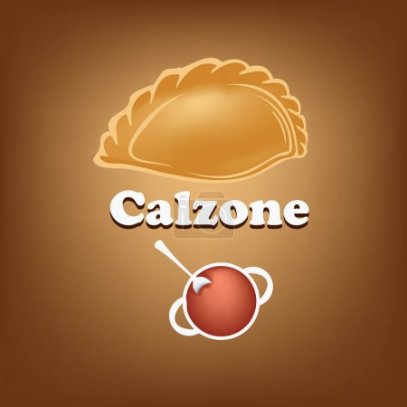 Poster for the Italian national dish Calzone