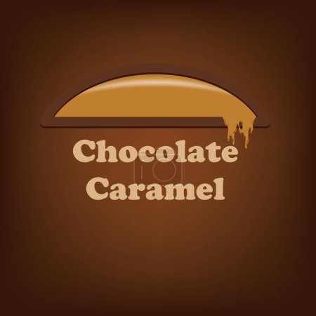 Comfortable sweet dessert combining chocolate and caramel