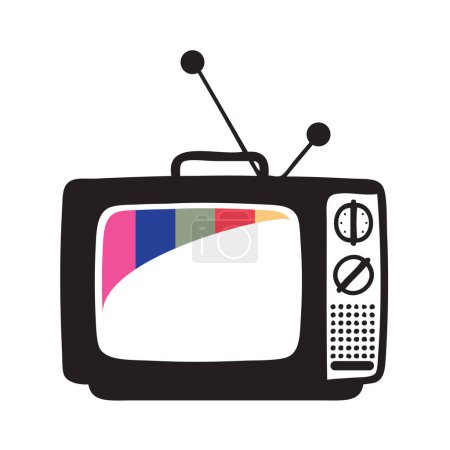 Télévision couleur ancienne - un symbole du développement technique de la télévision