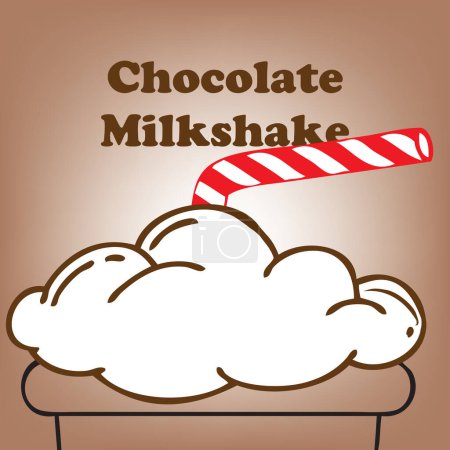 Affiche milk-shake au chocolat - la boisson gazeuse la plus commune