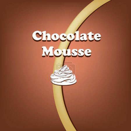 Poster for the sweet dessert Chocolate Mousse