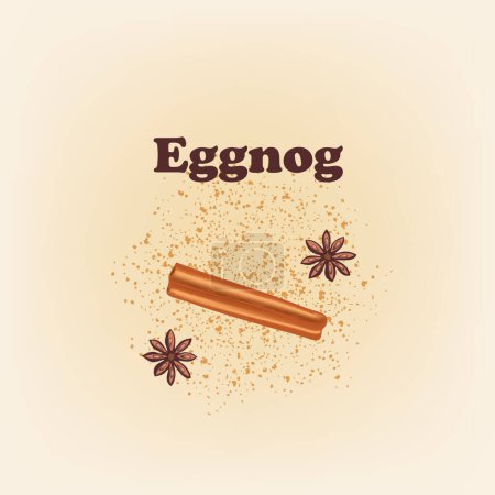 Poster for the traditional Christmas drink Eggnog