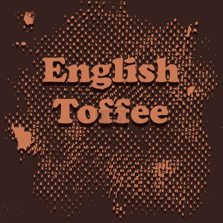 Inglés toffee - postre festivo en forma de dulces de chocolate espolvoreado con nueces ralladas.
