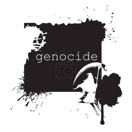 Illustration reminding of the need to prevent Genocide