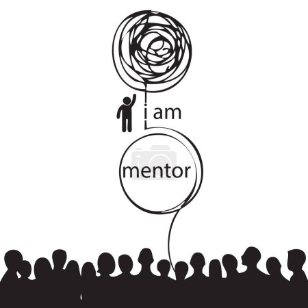 A mentor is an expert in his field who helps a less experienced person