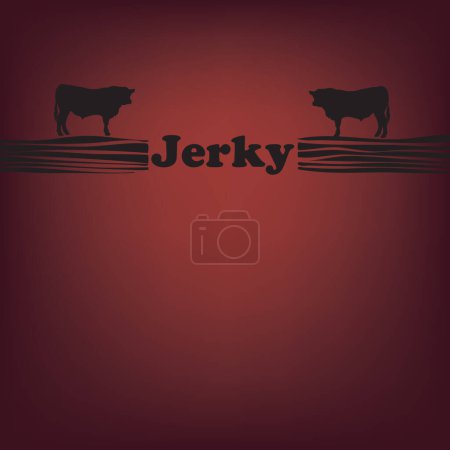 Cartel para el producto tradicional americano - Jerky