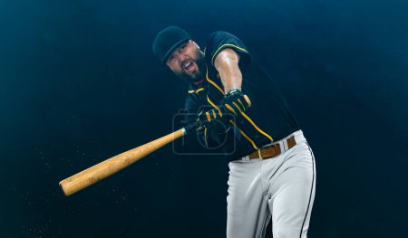 Photo for Baseball player. Game day. Download a high resolution photo to advertise baseball games in sports betting - Royalty Free Image