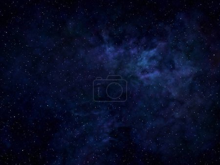 Photo for Night sky with stars digital illustration - Royalty Free Image