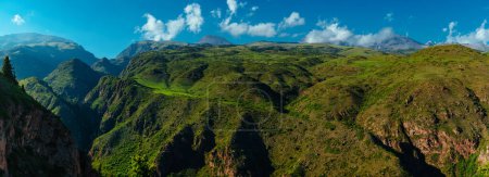Photo for Picturesque panoramic landscape of the Aral Gorge, Kyrgyzstan - Royalty Free Image