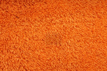 Photo for Orange microfiber cloth close-up view - Royalty Free Image