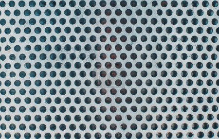 Photo for Metallic surface with holes, texture or background - Royalty Free Image