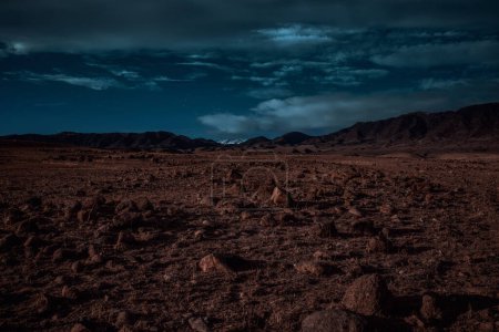 Photo for Landscape of rocky mountainous terrain at twilight - Royalty Free Image