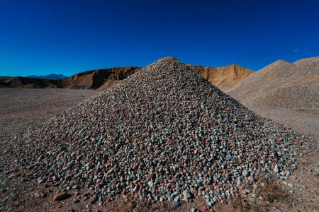 Photo for Gravel heap in the quarry - Royalty Free Image