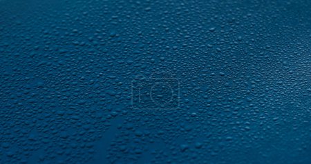 Photo for Water condensate on car metallic surface - Royalty Free Image
