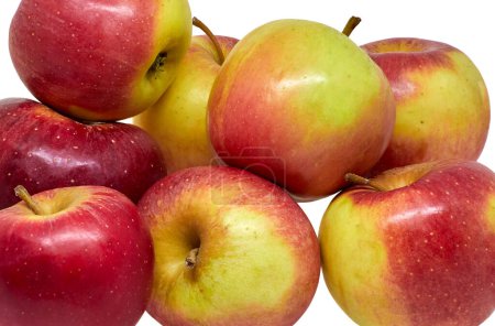 Foto de Cosecha de imagen de fruta dulce manzana de color rojo - Imagen libre de derechos