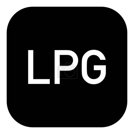 Illustration for LPG and app icon as vector illustration - Royalty Free Image