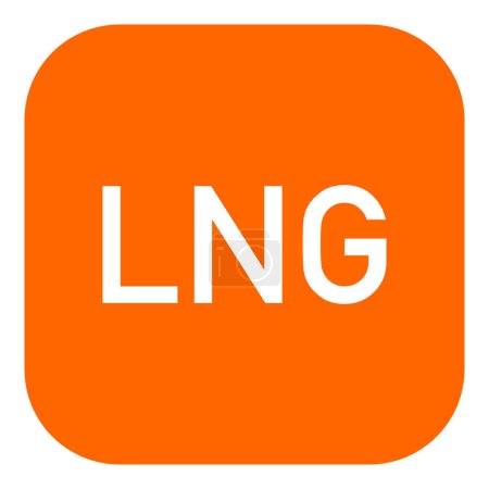 Illustration for LNG and app icon as vector illustration - Royalty Free Image