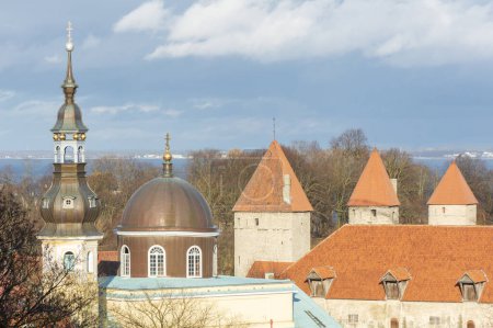 Photo for Tallinn  old town cityscape , Estonia. - Royalty Free Image