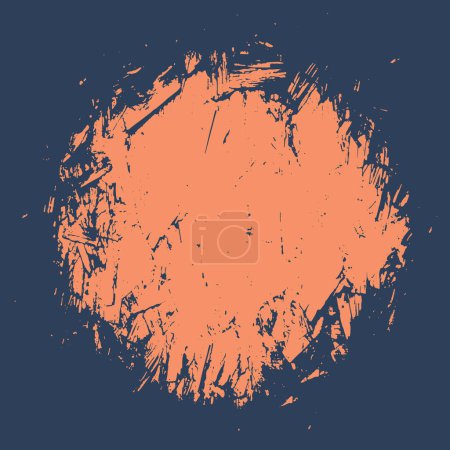 Photo for Abstract orange dark blue old rough design. Grunge texture background. - Royalty Free Image