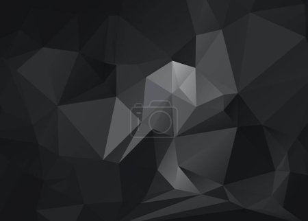 Illustration for Dimgray, darkslategray, gray, lightslategray, black, darkgray color abstract vector triangle background - Royalty Free Image