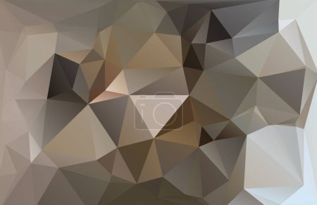 Illustration for Silver, tan, darkolivegreen, dimgray, rosybrown, darkslategray color abstract triangle vector background - Royalty Free Image