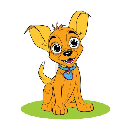 Photo for Funny puppy character, cartoon style vector clipart llustration isolated on white background - Royalty Free Image
